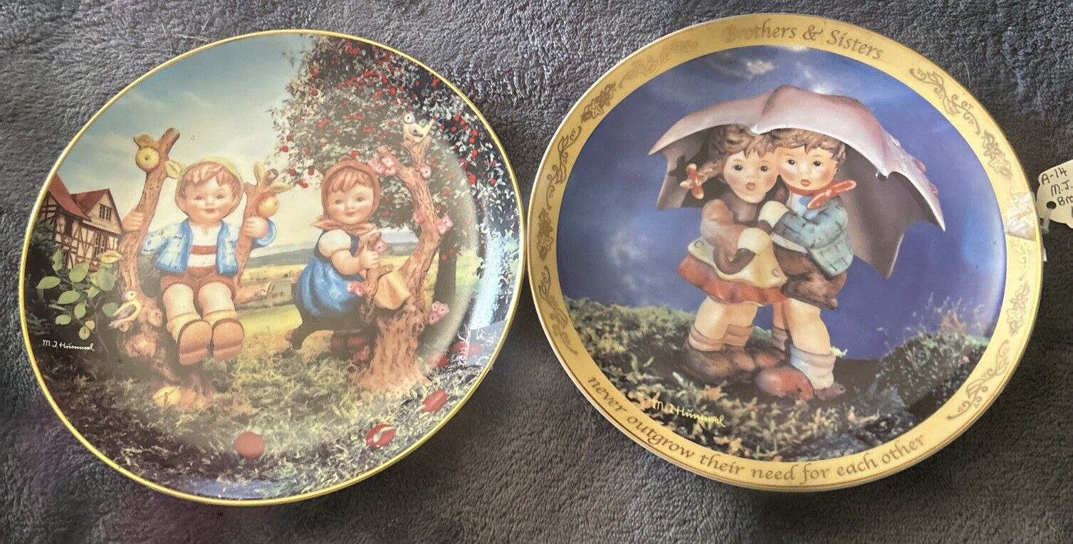 M.j Hammer  Sister And Brother Plates 