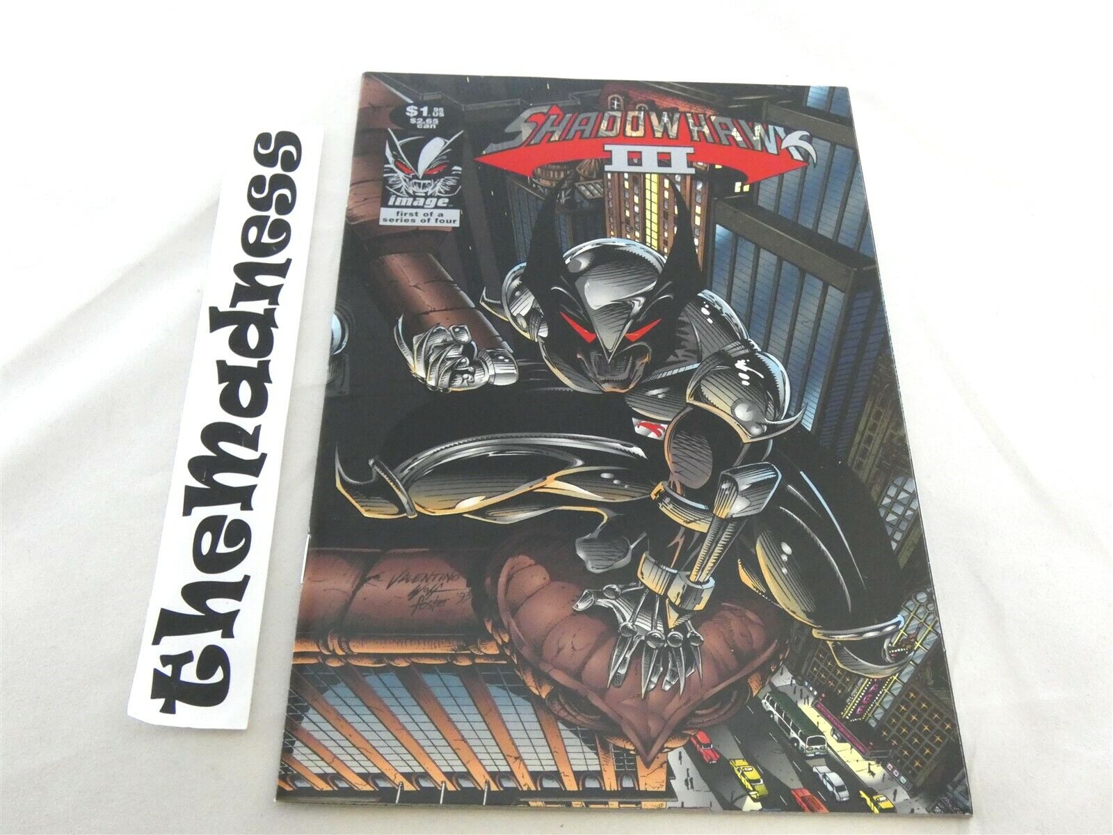 Image Comics Shadowhawk III #1 1993 Chance Wolf Foil Enhanced Cover