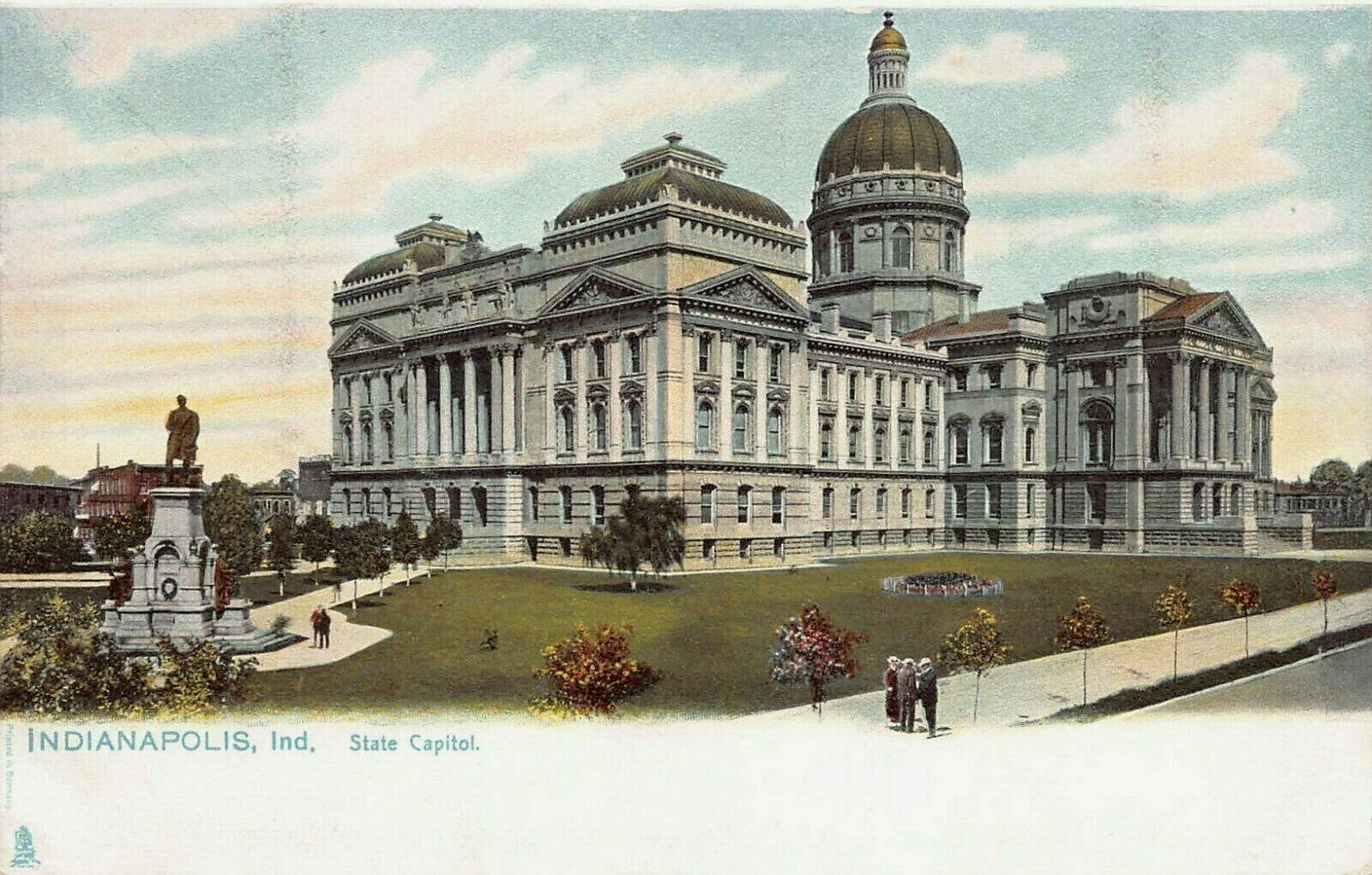 State Capitol, Indianapolis, Indiana, Early Postcard, Unused, Raphael Tuck & Son
