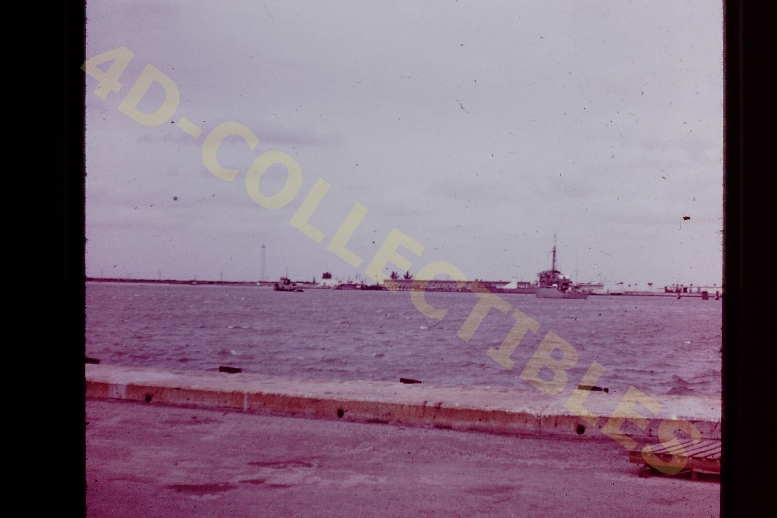 Original slide photo 1971 Florida Port USS Alacrity (MSO-520) Minesweeper - 9