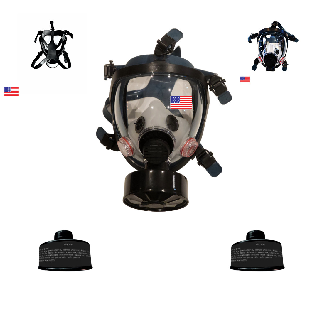 DYOB Gas Mask FM-10 CBRN Mask w/ 2 Premium NBC NATO Filters FULL Face Respirator