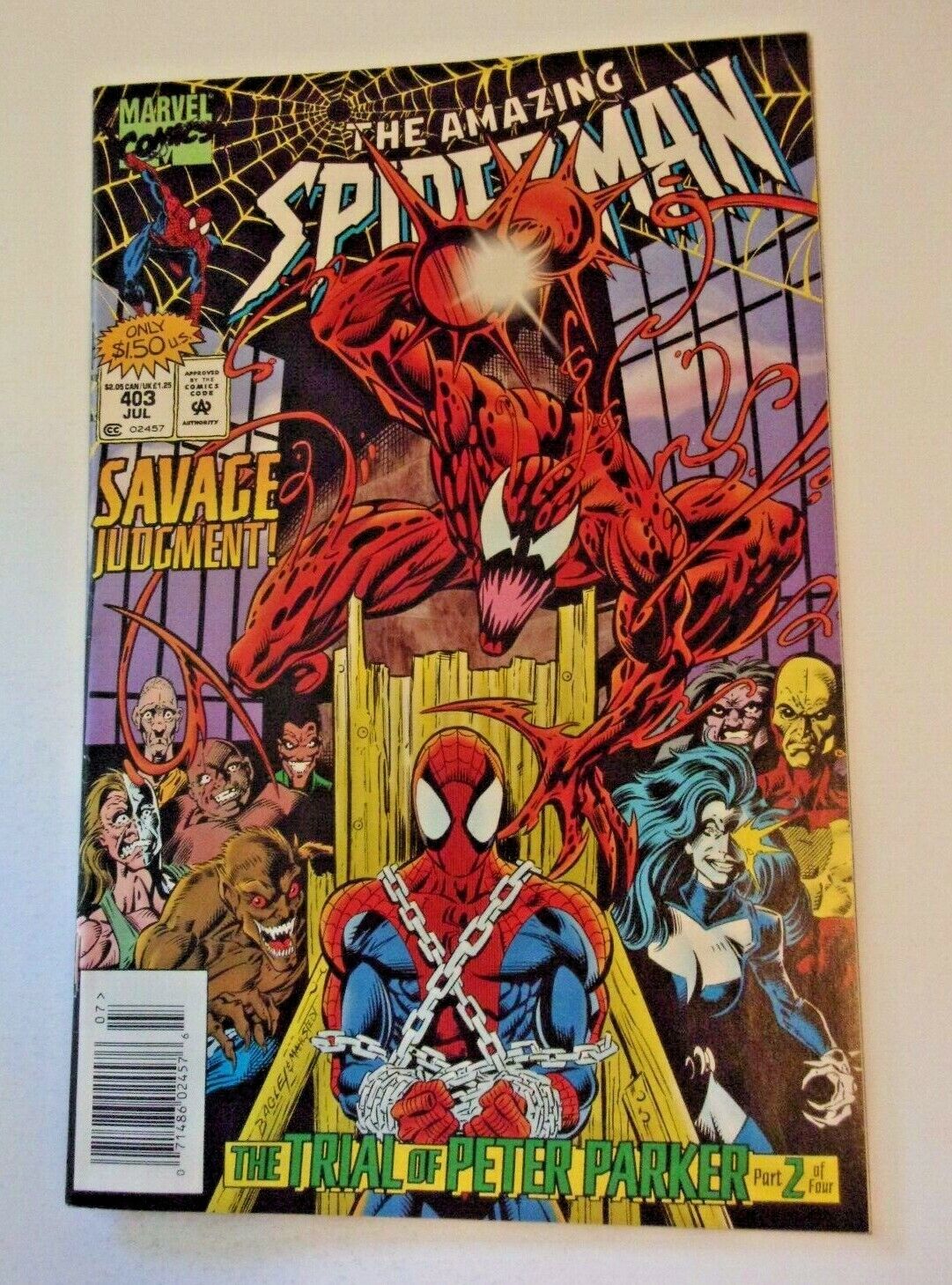 The Amazing Spider-Man #403 Trial Of Peter Parker 1995 Marvel Comics Newsstand