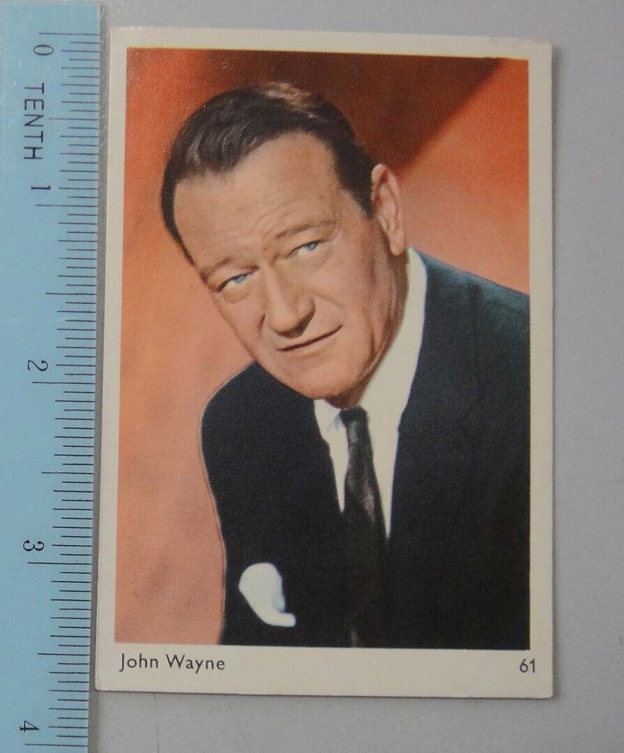Vintage Asian Trading Collector Cards - JOHN WAYNE #61