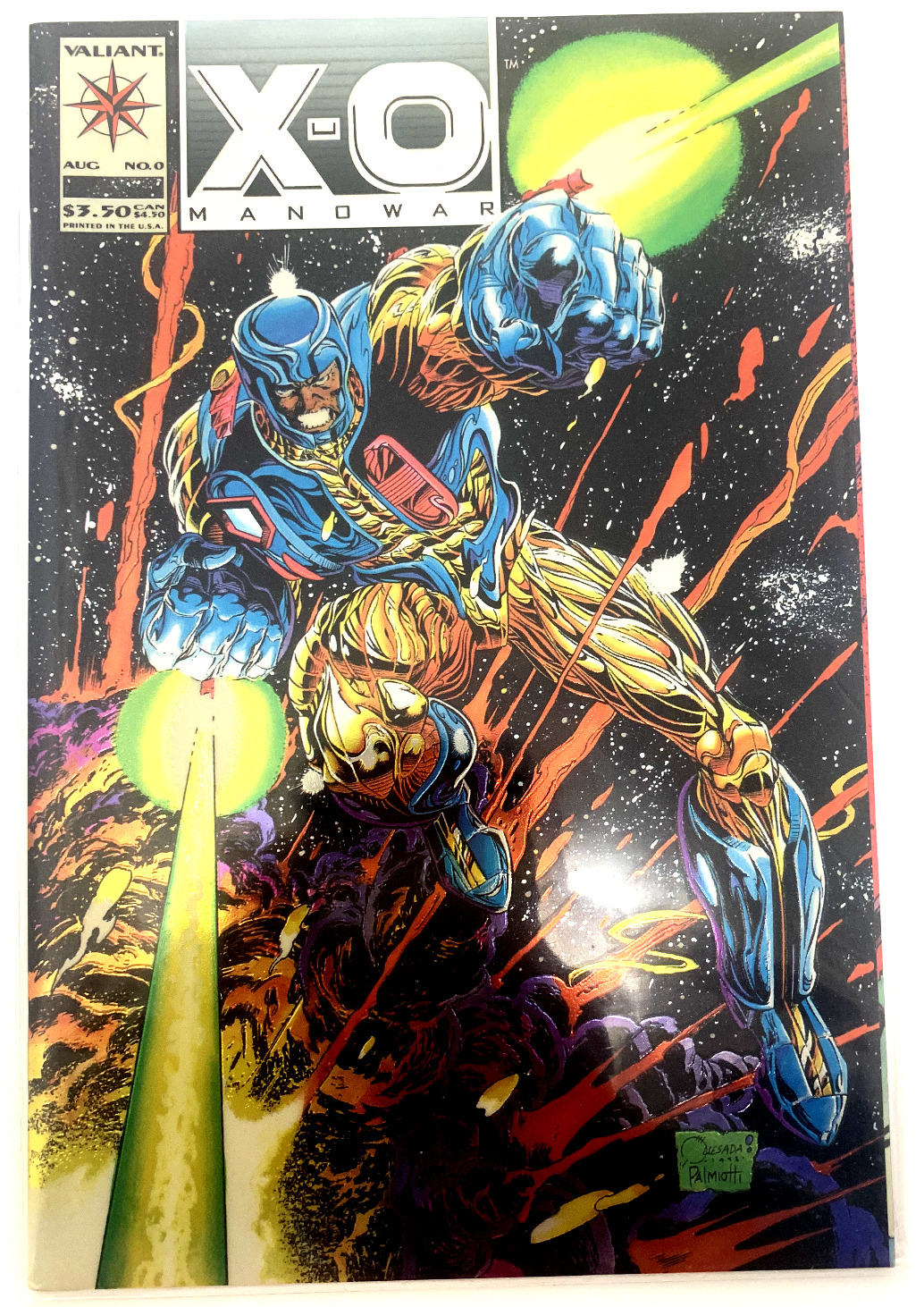 X-O Manowar  0 Chromium Cover NM Valiant Comics 1993 LB13