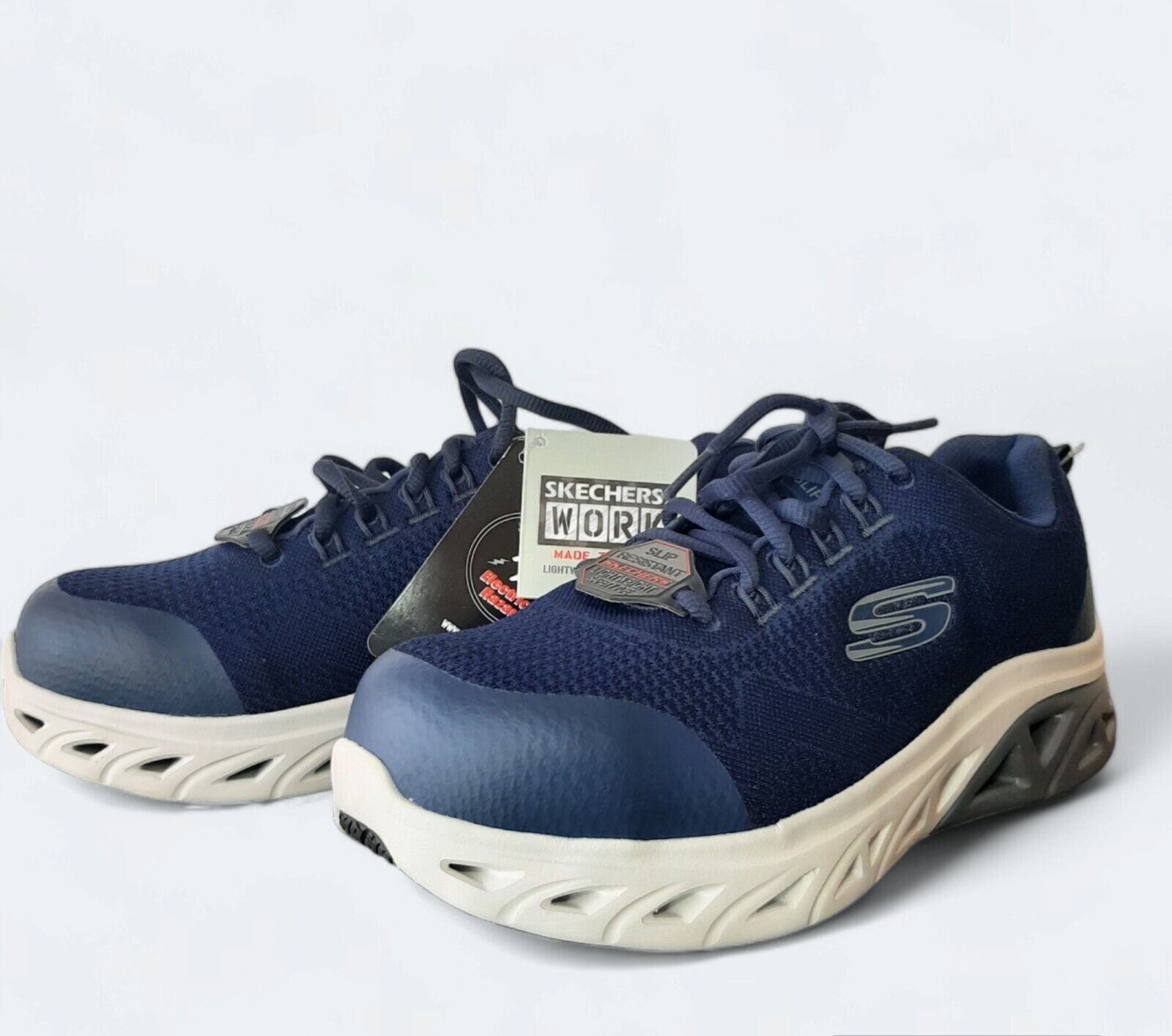 Skechers Work Men's US 7 Slip Resistant Safety Toe Air Cooled Memory Foam Shoes