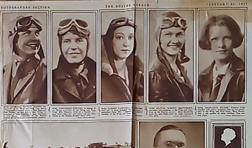 1931 BOSTON HERALD ROTOGRAVURE SECTION PIONEER WOMEN AVIATORS PHOTOGRAPHS Z5461