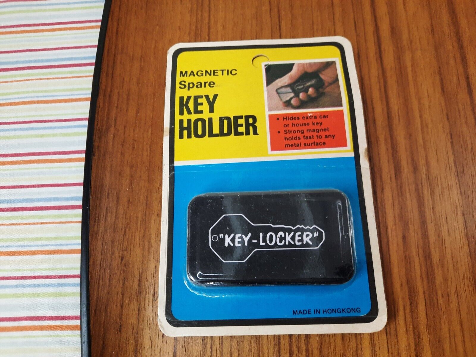 Vtg Spare Key Locker Holder Magnetic Case Magnet Box Storage House Car New NOS