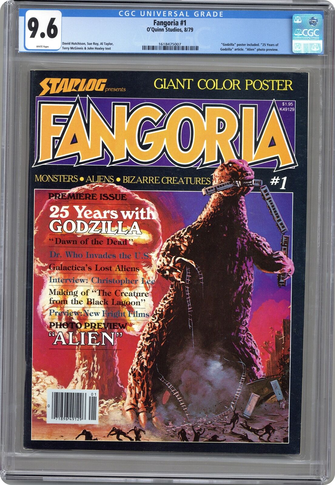 Fangoria 1st Series 1A Poster Included CGC 9.6 1979 1618475007
