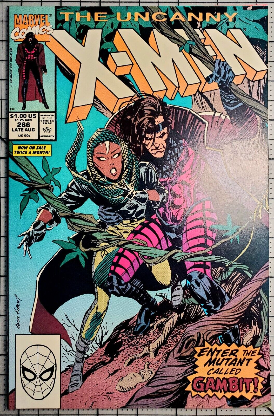 Uncanny X-Men #266 better than NM First Gambit Key Grail Pressed + Cleaned