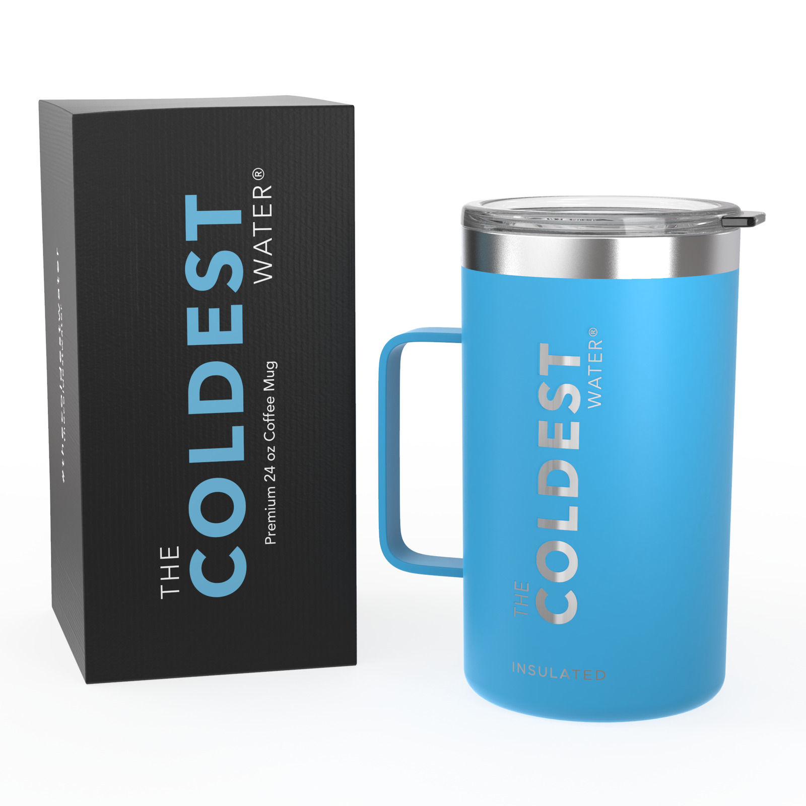 The Coldest Coffee Mug - Super Insulated Travel Mug for Hot & Cold Drinks 24 oz