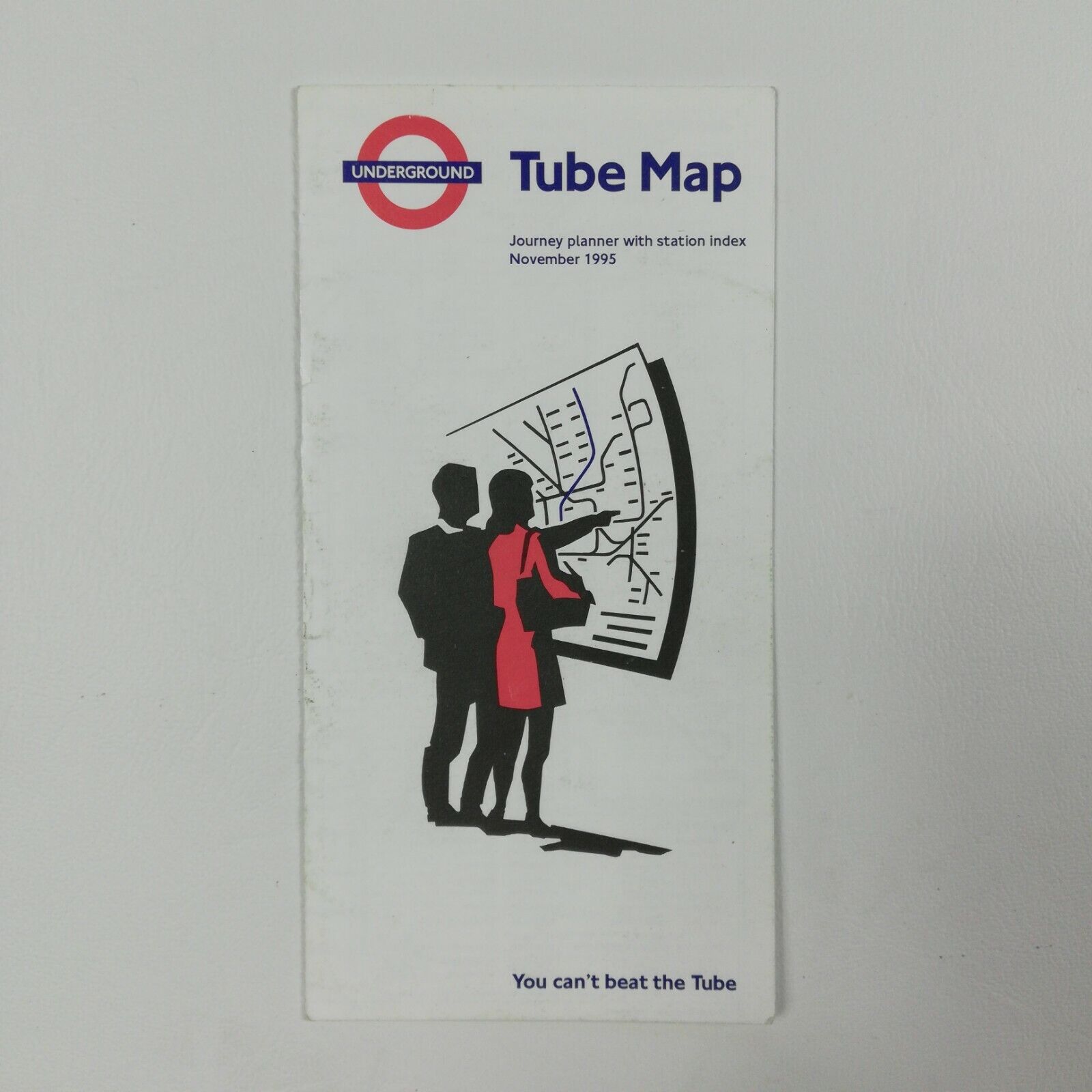 November 1995 London Underground Tube Map Journey Planner Folded Ephemeral