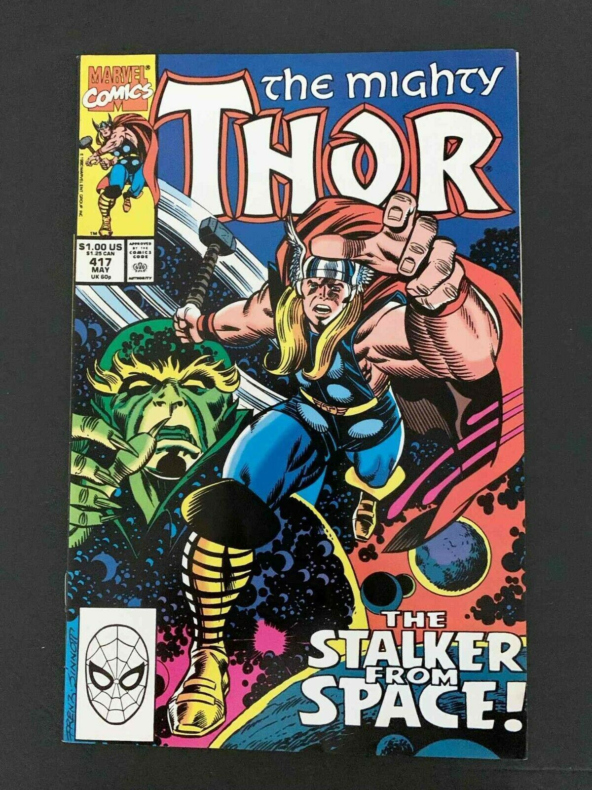 Thor #417  Marvel Comics 1990 Vf+
