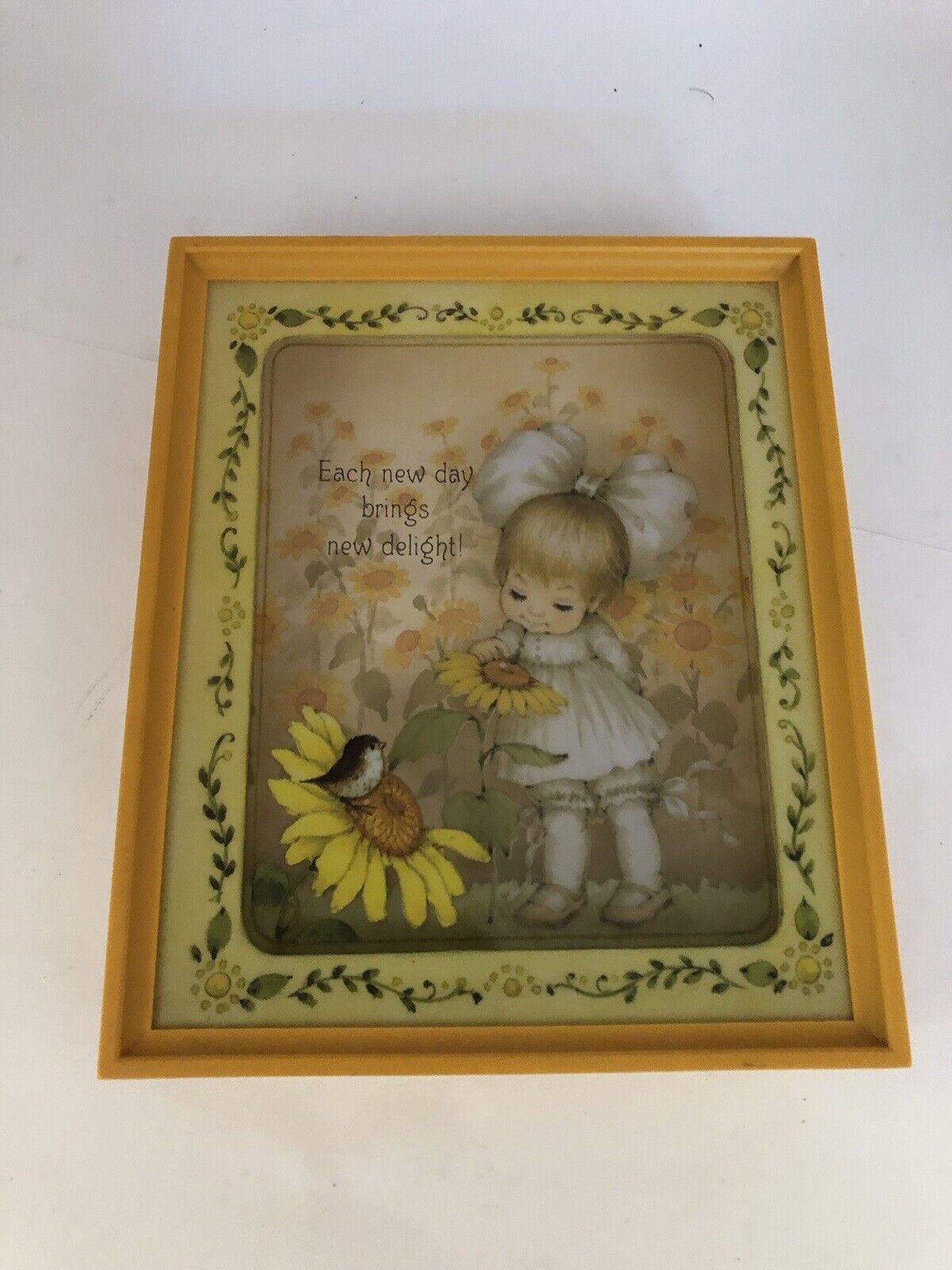 Vintage Hallmark 3D scene setters wall art 5.5 inch by 4.5 inch approximately 