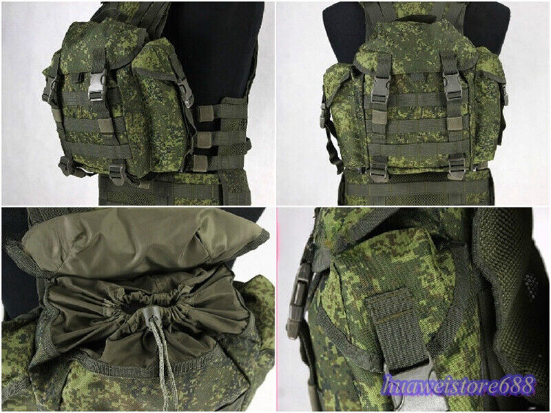 Assault Back pack 7L Bag EMR Digital Camo 1PC For 6sh117 Molle Vest (no vest)
