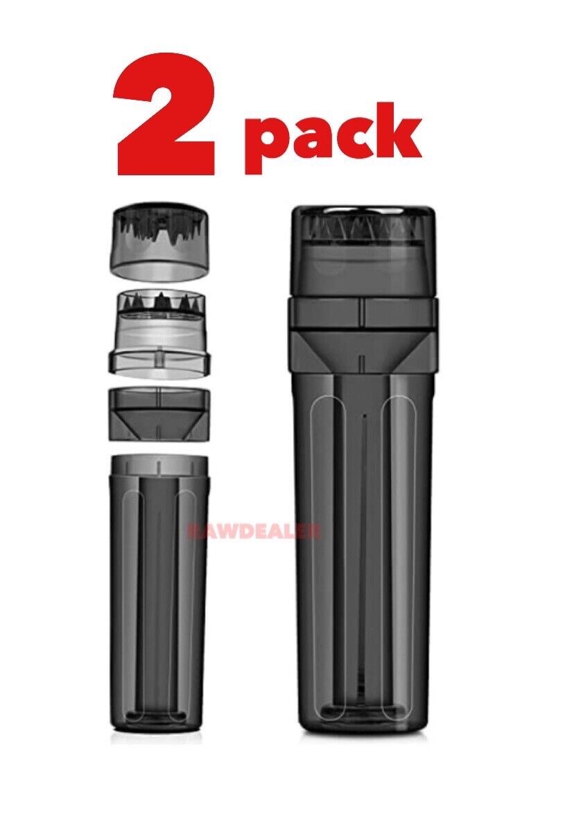 2 pack new design pre rolled cone grinder filler loader storage 3 in 1