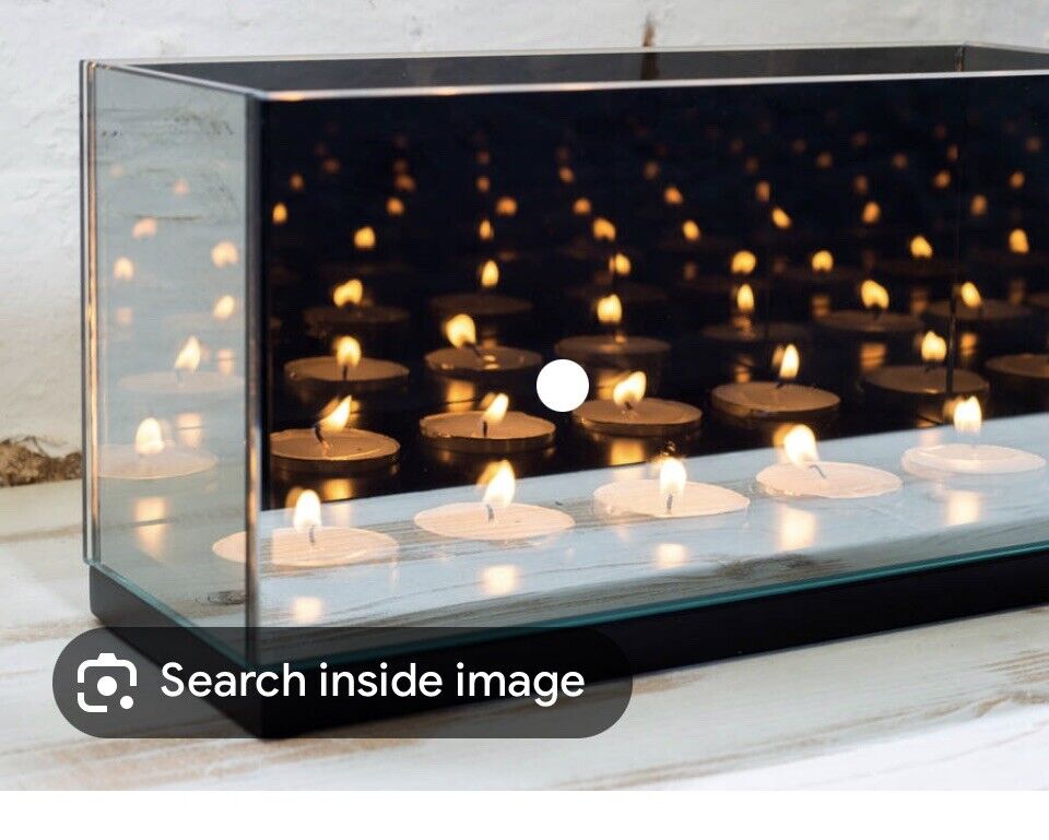 PartyLite Infinite Reflections 5 Tealight Mirrored Candle Holder (No Candles) 