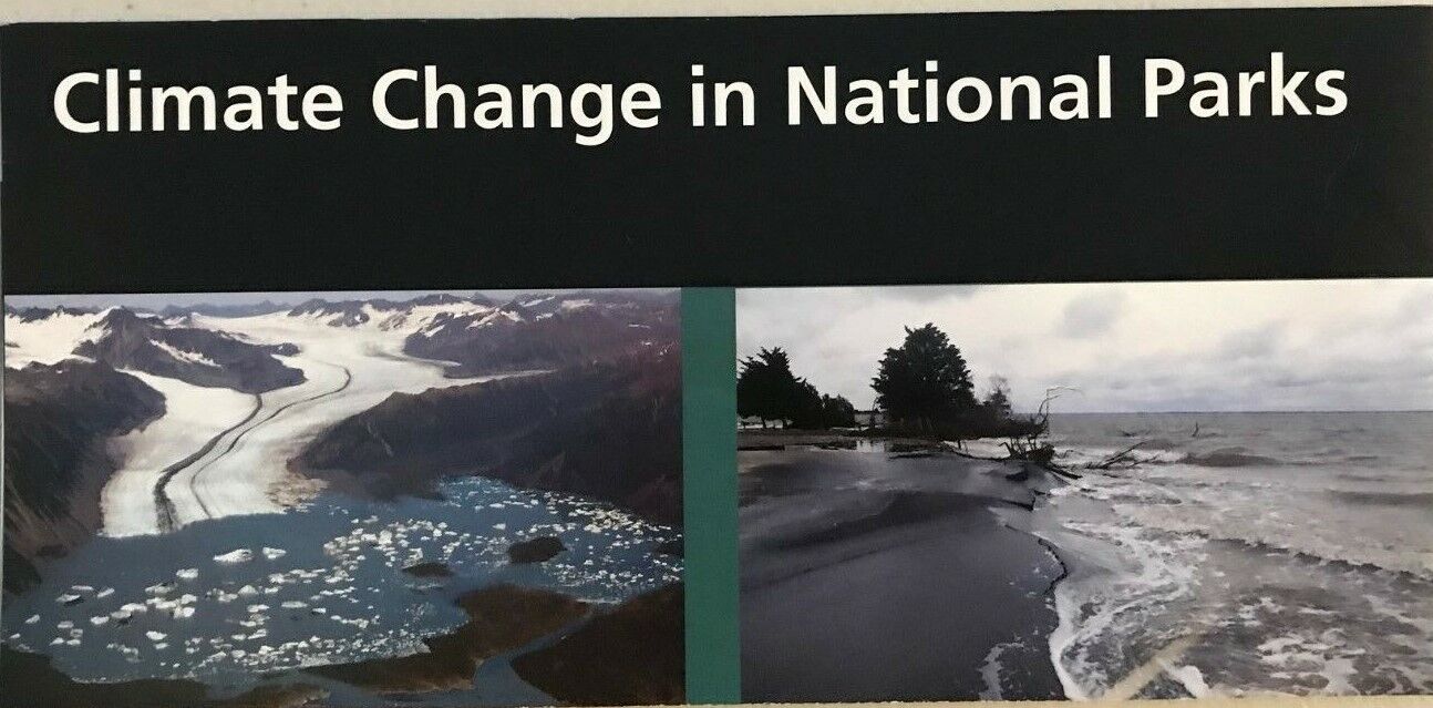 New 2016 CLIMATE CHANGE in NP   NATIONAL PARK SERVICE UNIGRID BROCHURE  Map  #A