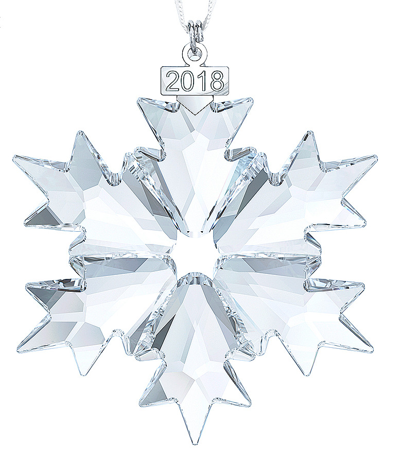 Swarovski Christmas Ornament Annual Edition 2018 Large Clear Crystal#5301575 New