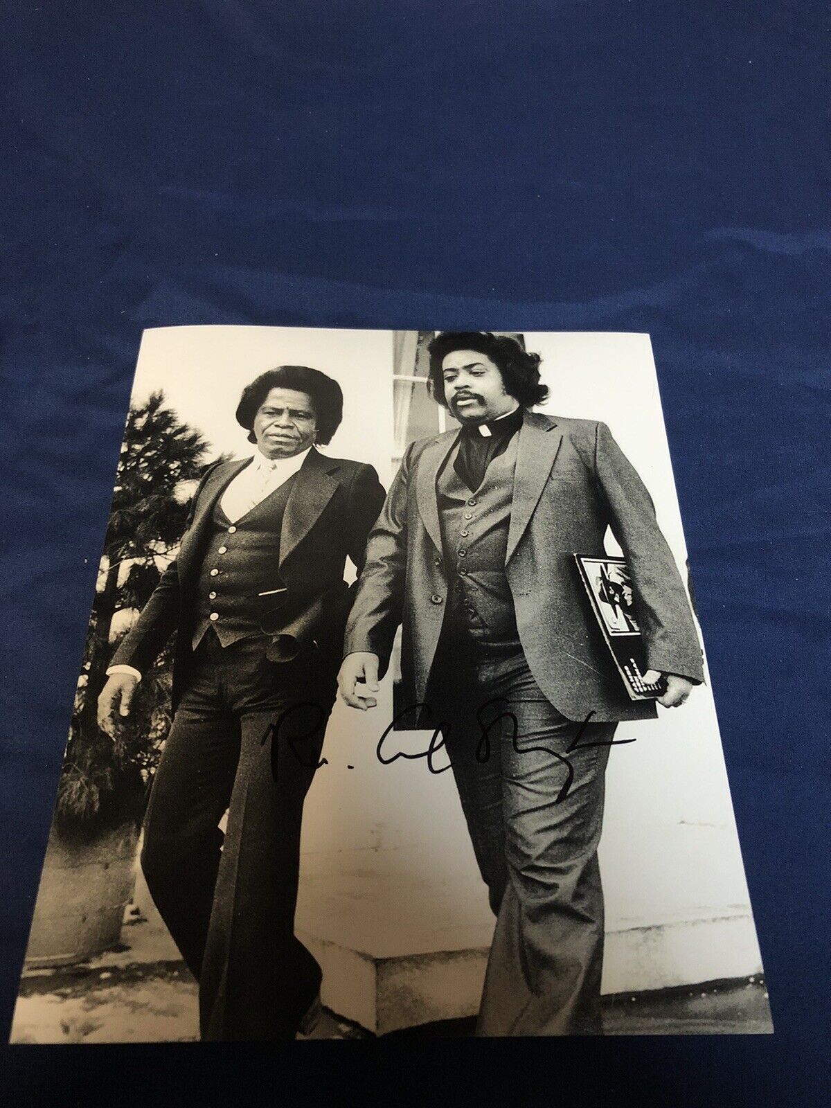 THE REVEREND AL SHARPTON SIGNED AUTOGRAPHED 8X10 PHOTO WITH JAMES BROWN PROOF