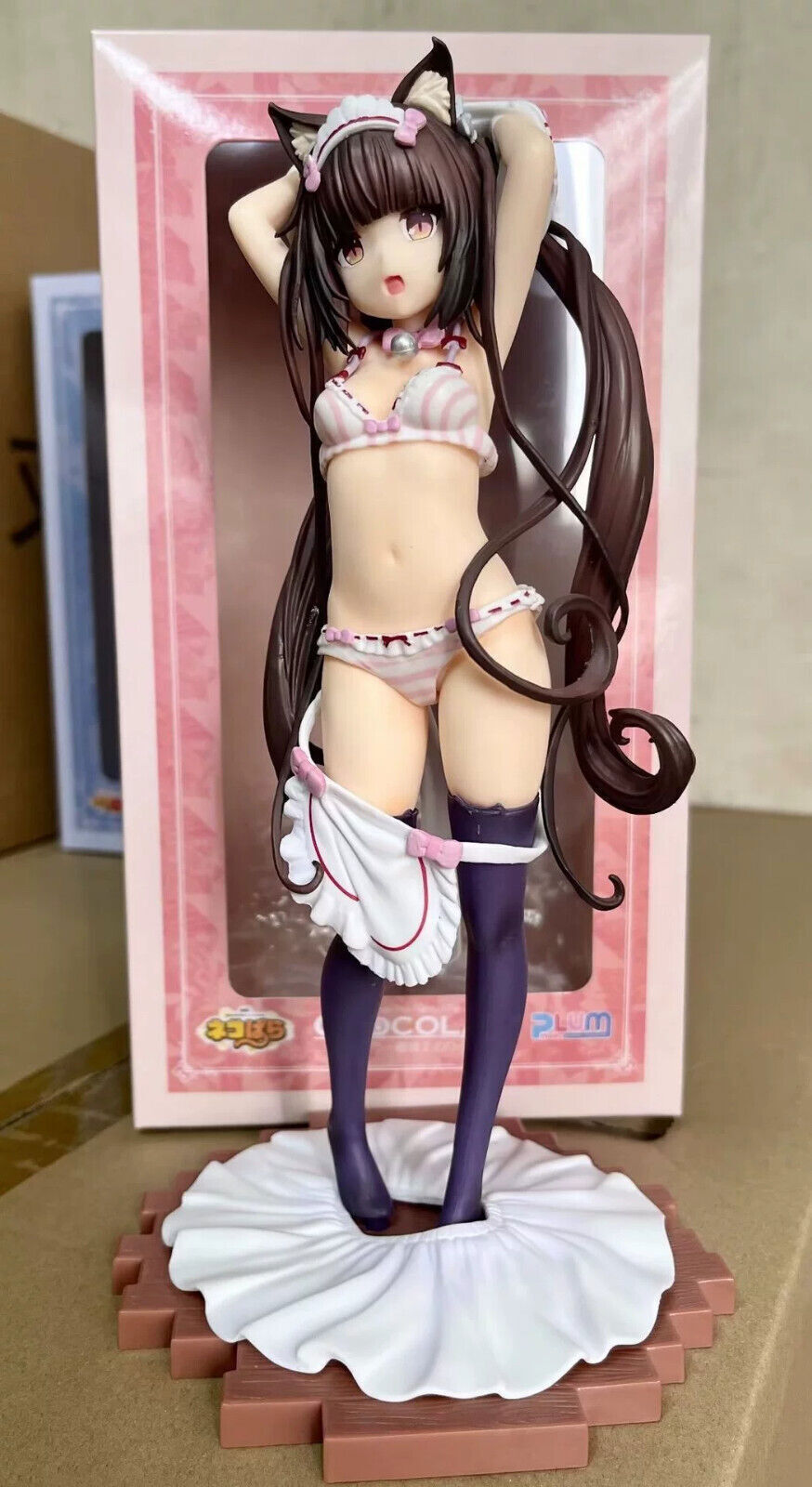 Anime Nekopara chocolate Cute Cat Girl 10in 1/6 PVC Figure New no box