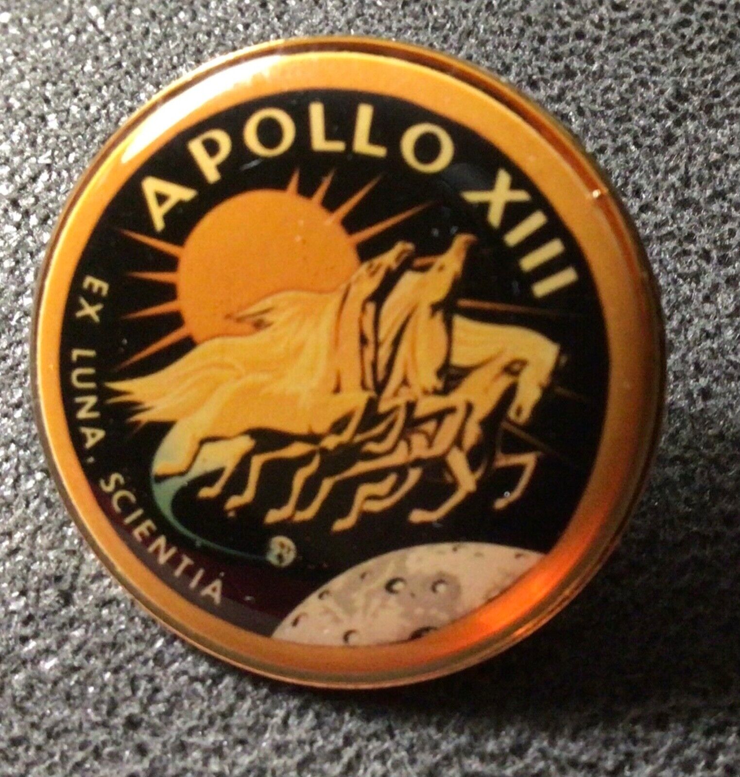 Official NASA Apollo XIII Ex Luna Scientia Pin -Collectible 