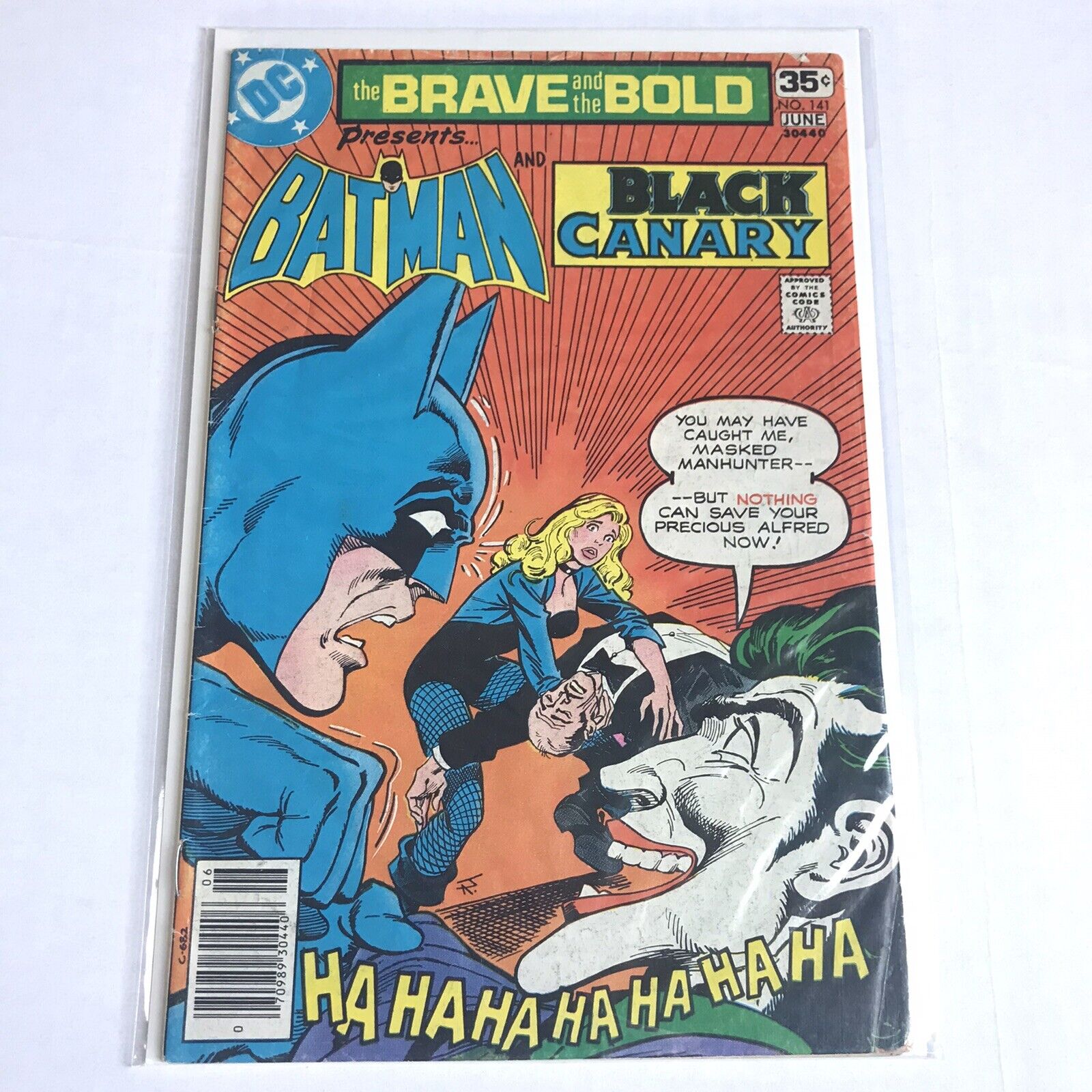 Brave And The Bold 141 Marvel Comics 1978 VG 4.0 - 4.5 Batman Black Canary Joker