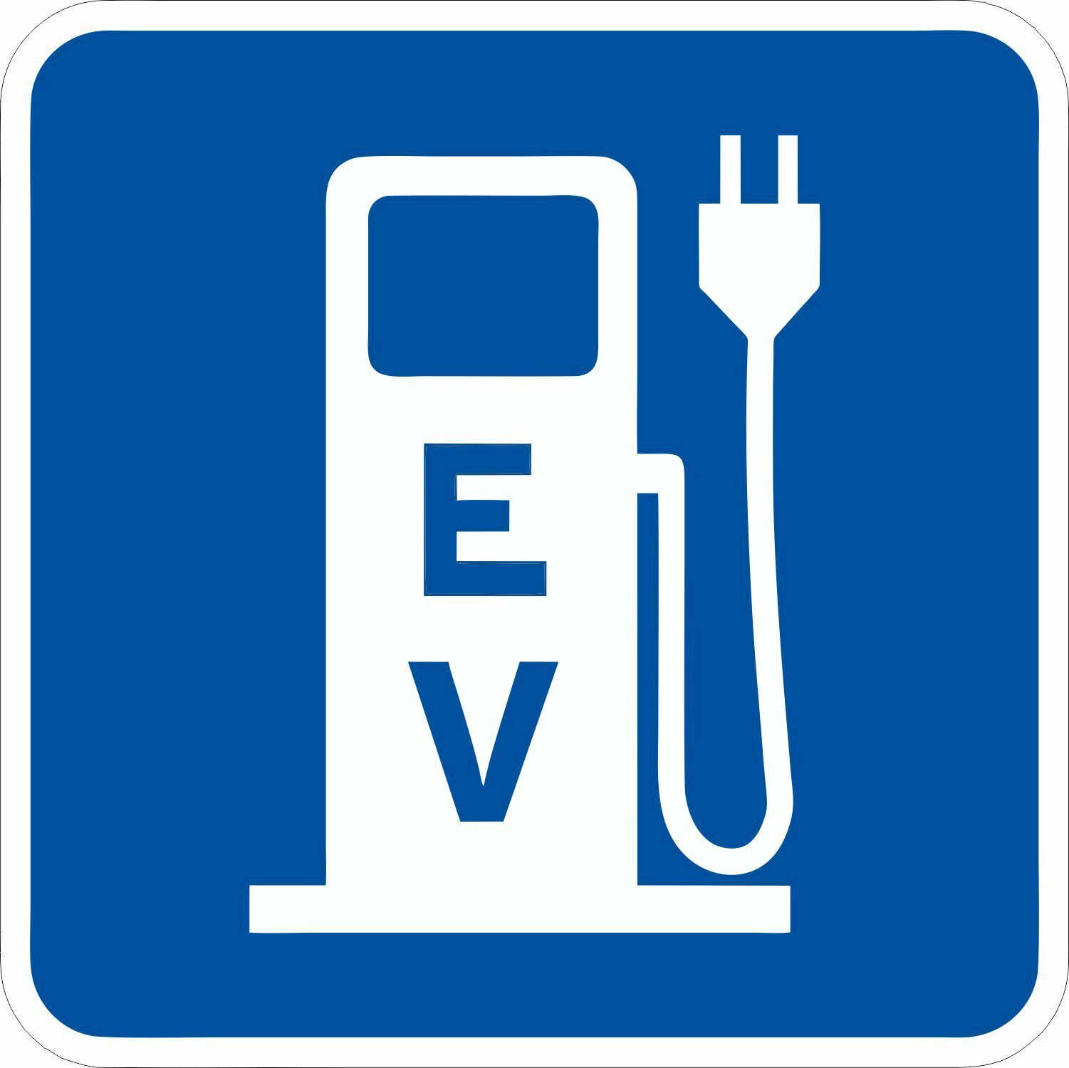 EV Charging Electric Car EV Bumper Sticker Fits Chevrolet Bolt LEAF Tesla BMW i3