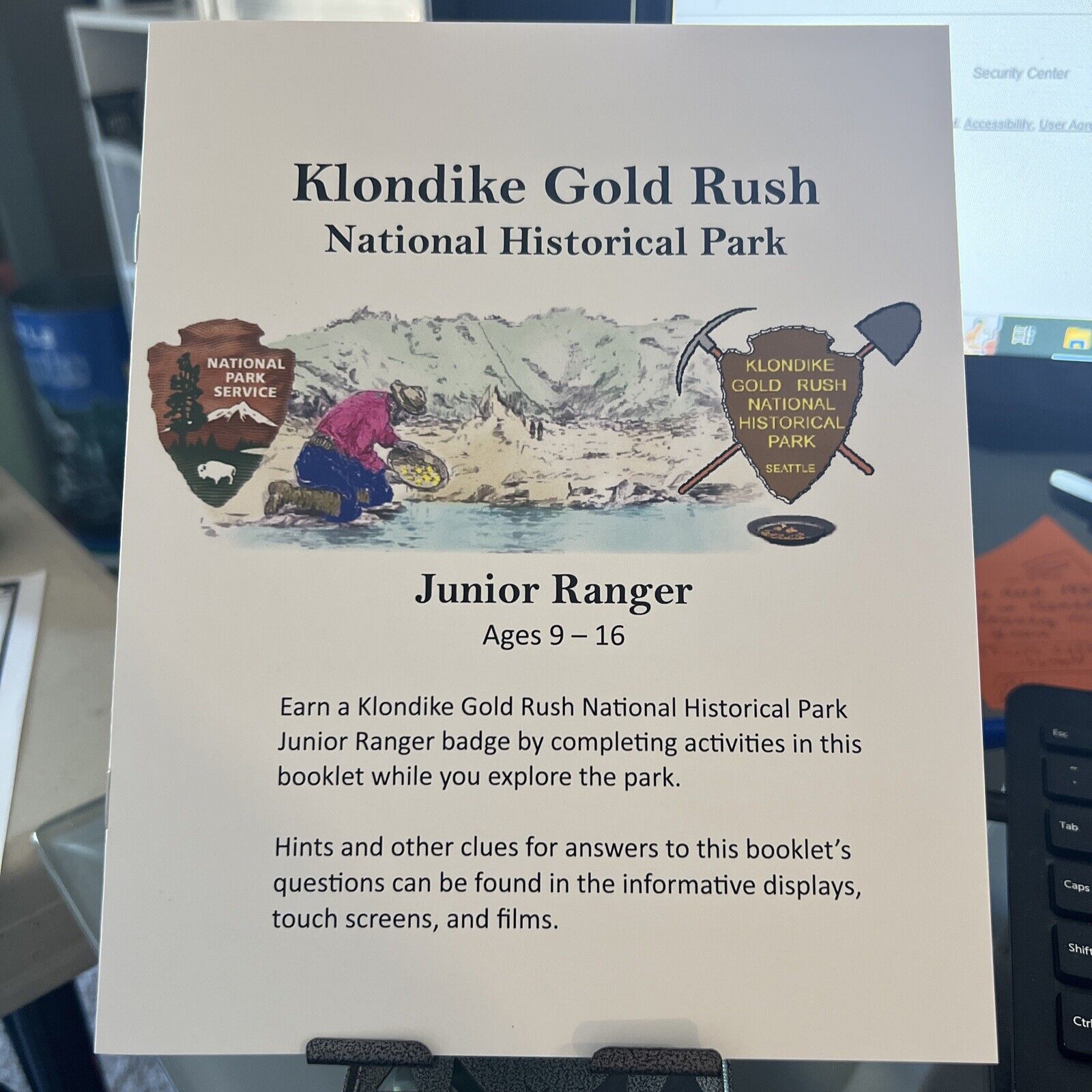 Klondike Gold Rush NHP  Junior Ranger Book NPS CAN REQUEST FREE BADGE WHEN DONE