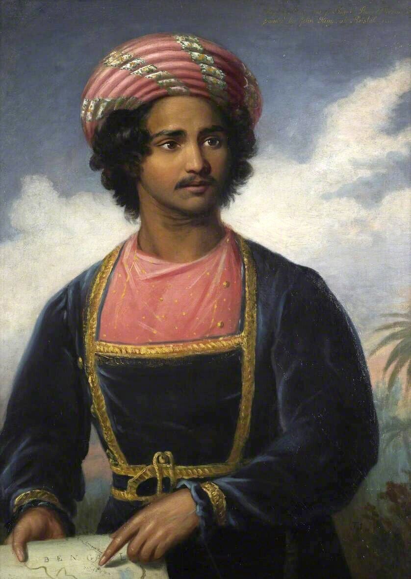 Dream-art Oil painting John-King-Raja-Ram-Roy-Son-of-Raja-Ram-Mohan-Roy man boy