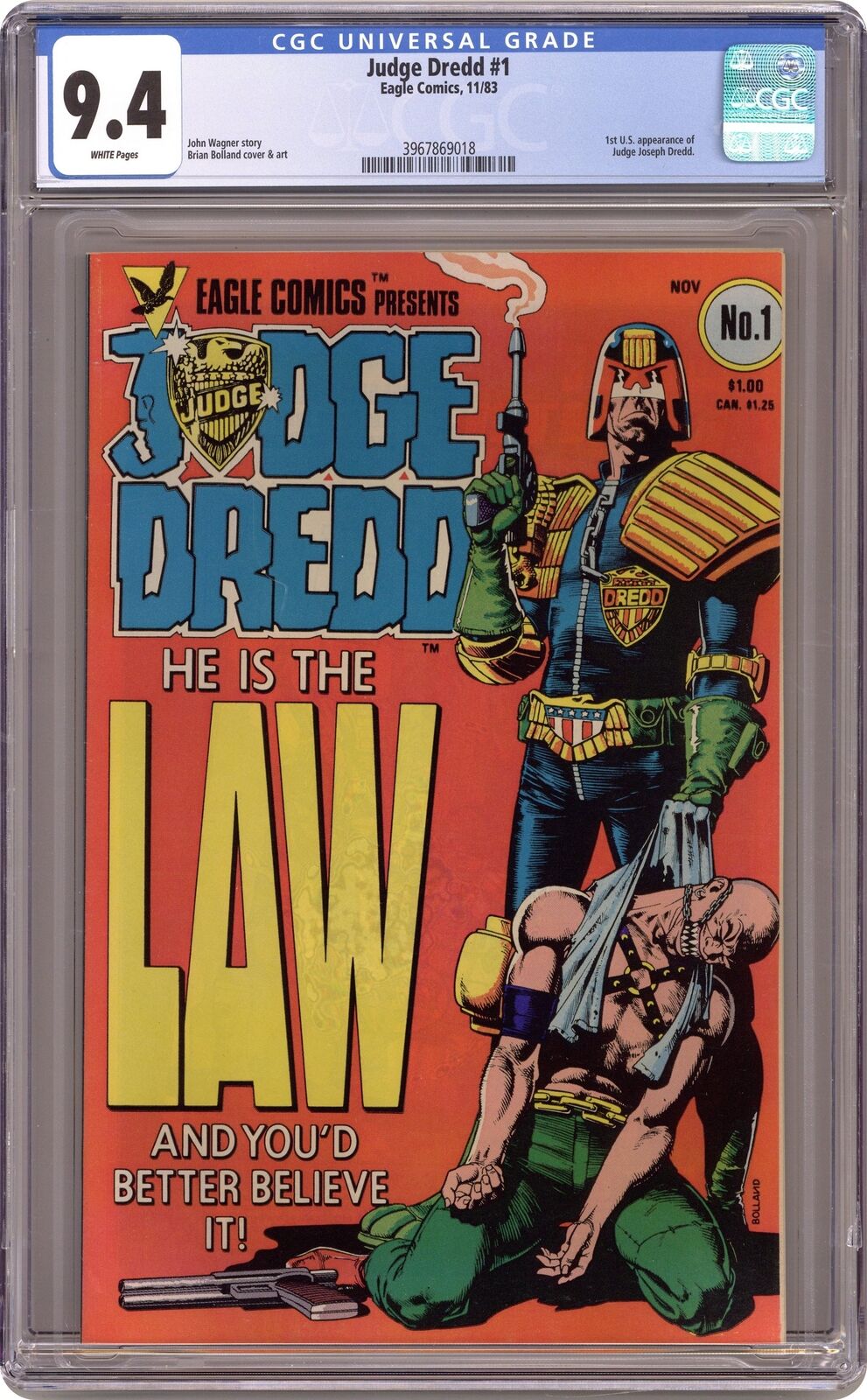 Judge Dredd #1 CGC 9.4 1983 3967869018