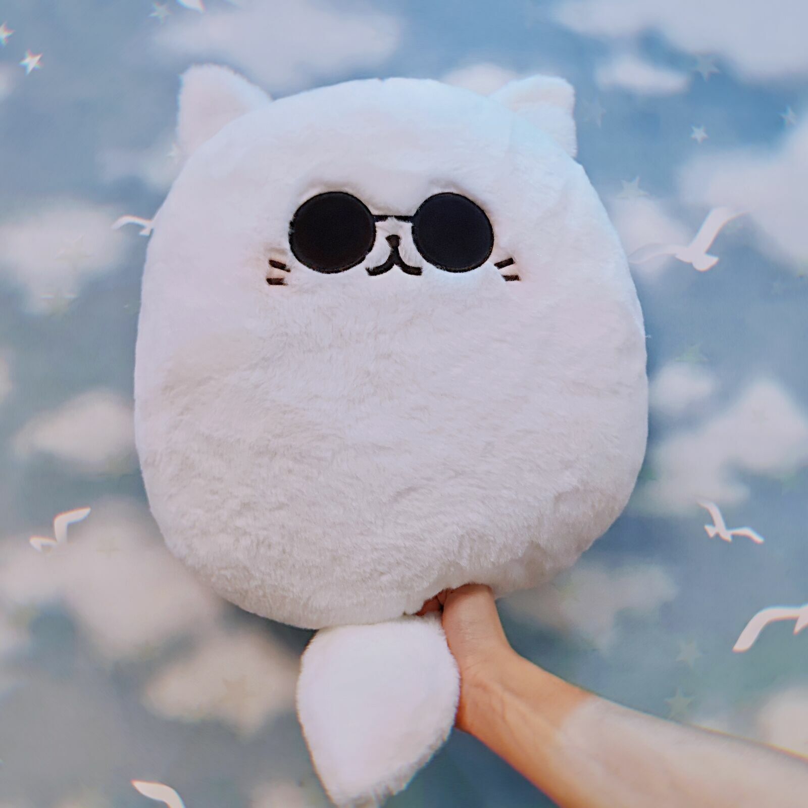 Hot Anime Jujutsu Kaisen Gojo Satoru Cat Plush Doll Stuffed Toy Pillow Gift Gift