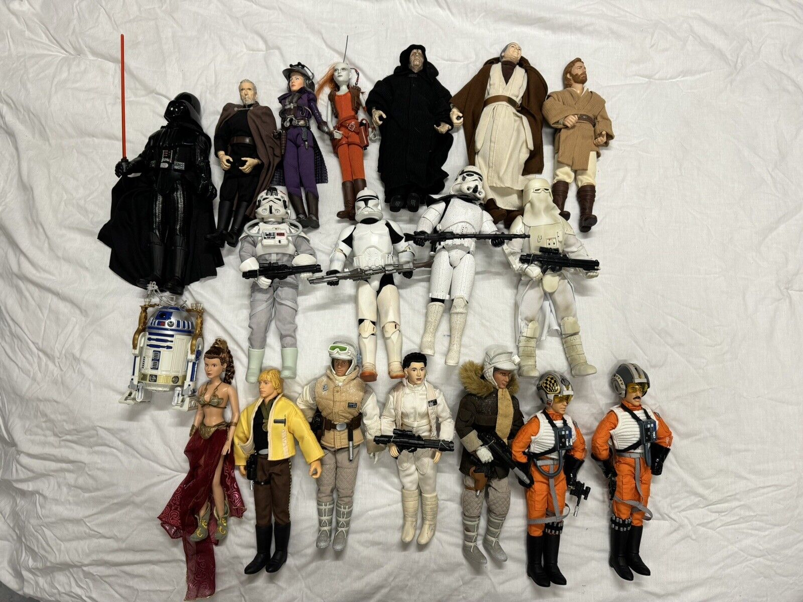 90s - 2000s Star Wars Large Size Action Figure Lot