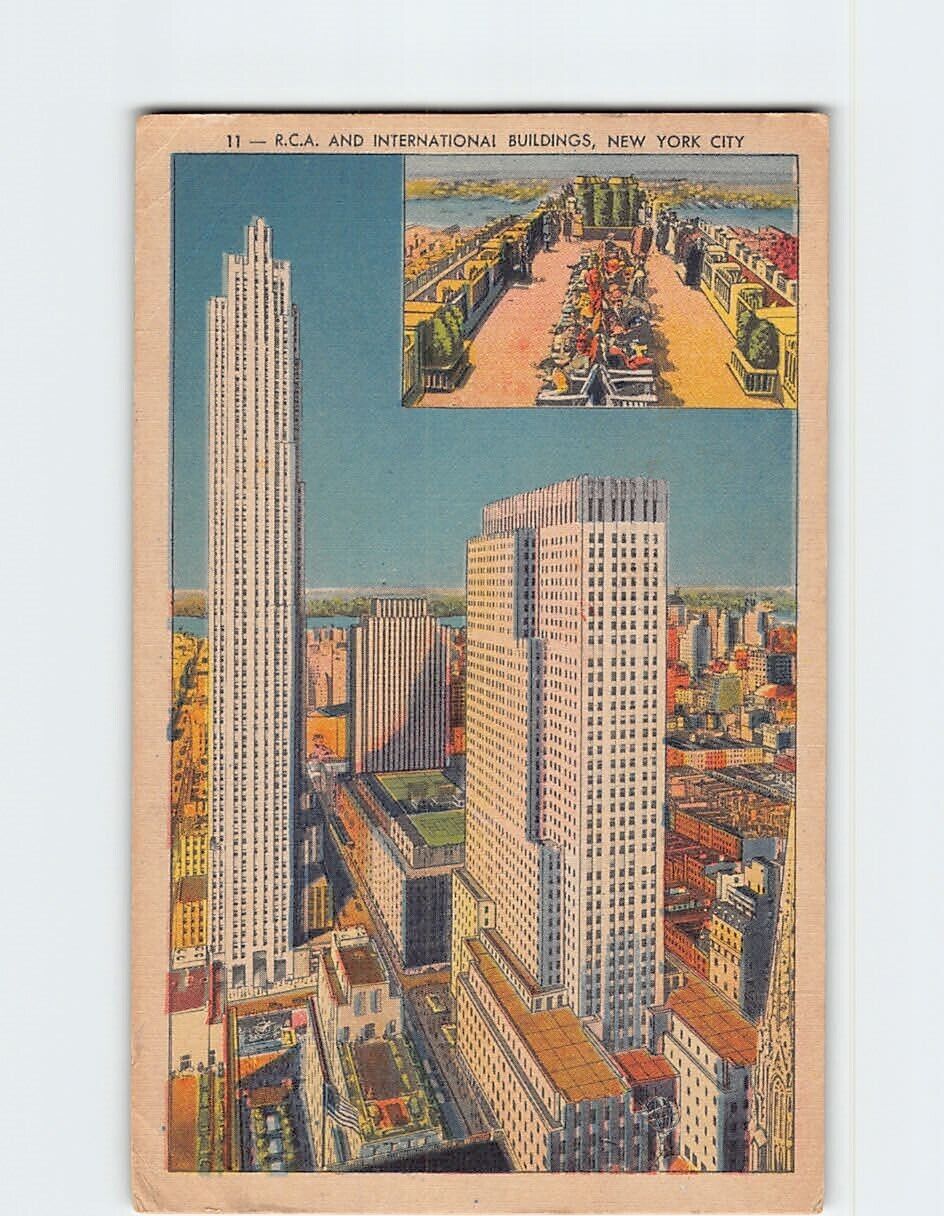 Postcard RCA And International Buildings New York City New York USA