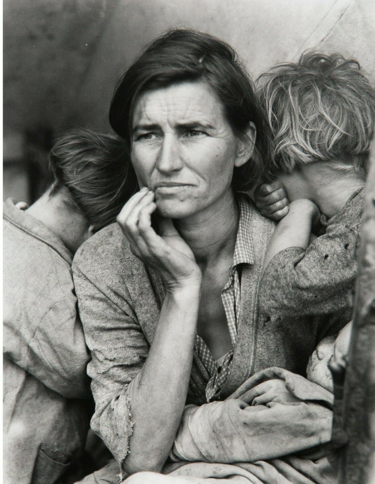 MIGRANT MOTHER 1936 Dorothea Lange Old Photo Picture Reprint 11\