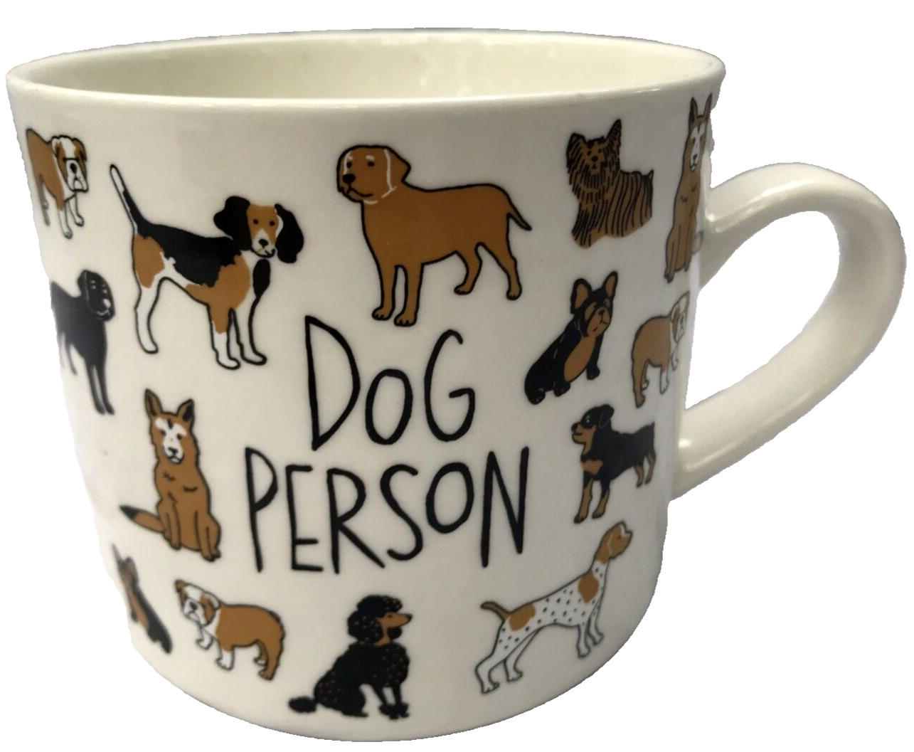 Opal House Dog Person Coffee Mug Tea Cup Stoneware 16 oz For Dog Lovers Cup B19