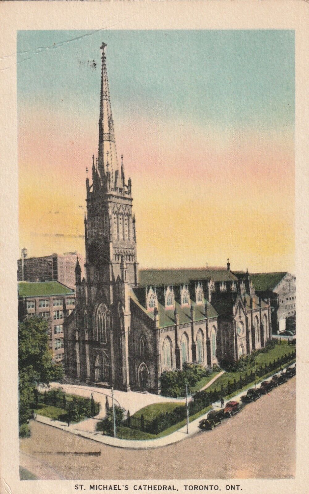 Vintage Postcard St. Michael\'s Cathedral Toronto Ontario Canada Posted