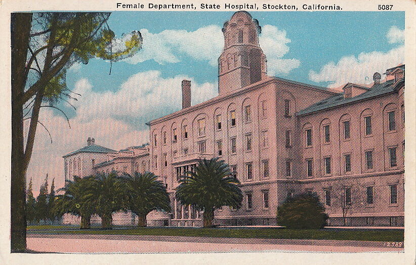 Postcard Female Department State Hospital Stockton CA