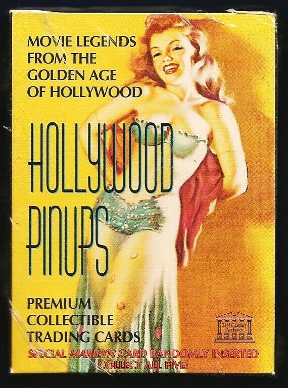 HOLLYWOOD PINUPS Sealed Box Vintage Paintings on 50 1995 Trading Cards + Insert