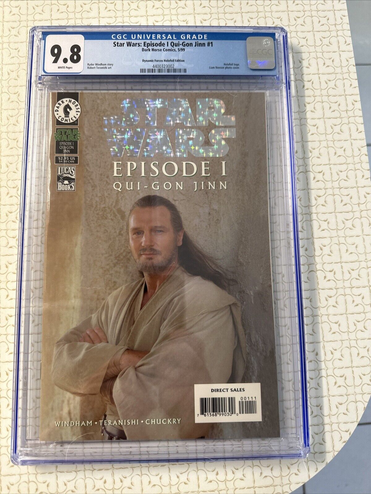 Star Wars: Episode I Qui-Gon Jinn #1 CGC 9.8 1999 Dark Horse Comics Liam Neeson