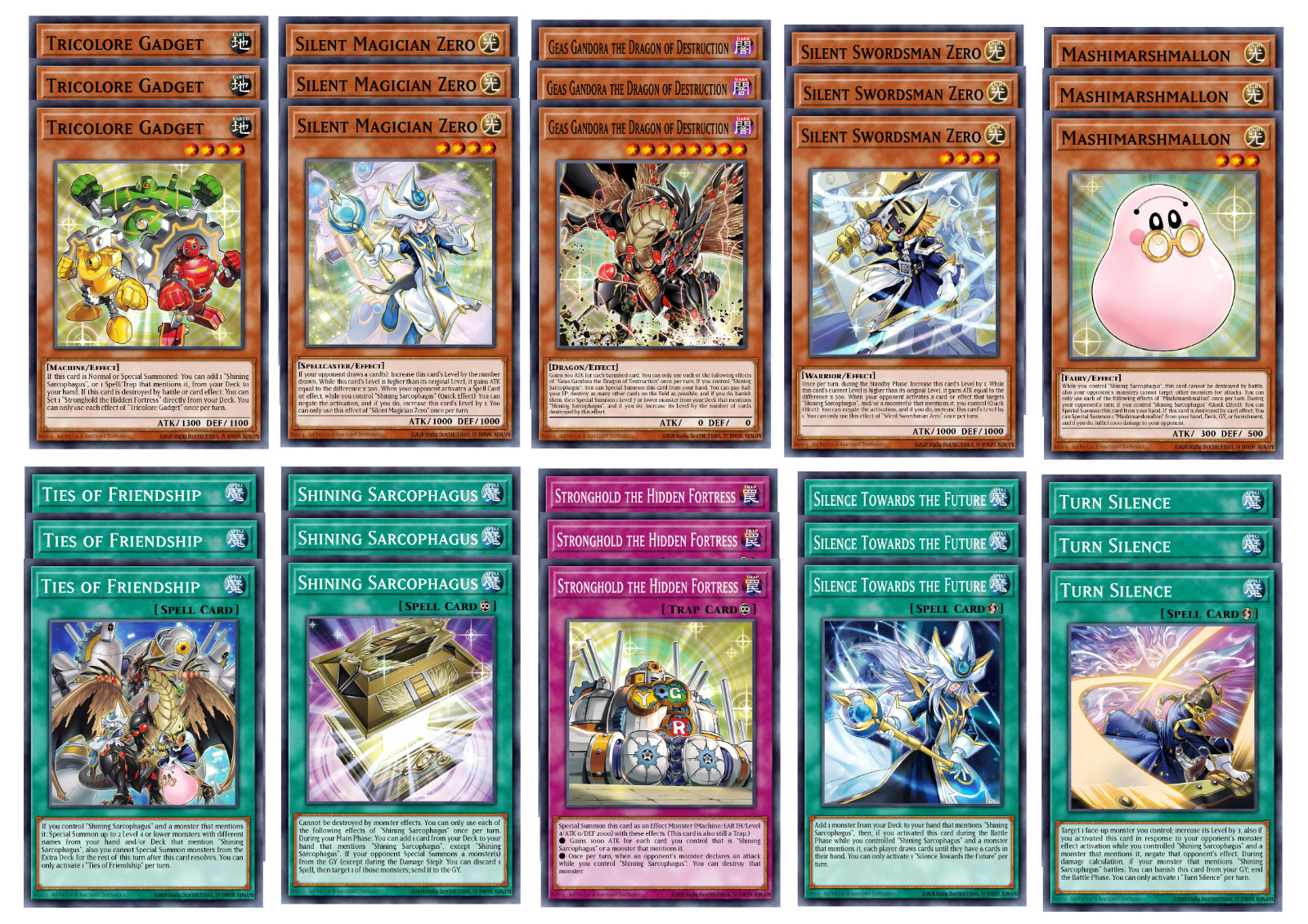 Shining Sarcophagus Complete Deck Core 30 Cards LEDE 1st Edition YuGiOh PREORDER