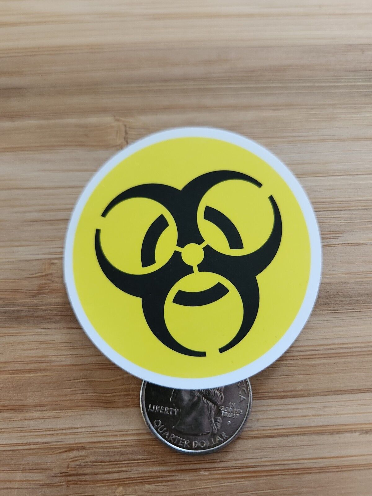 Biohazard Sticker Laptop Sticker Decal Funny Sticker Joke Gag Comedy Fun