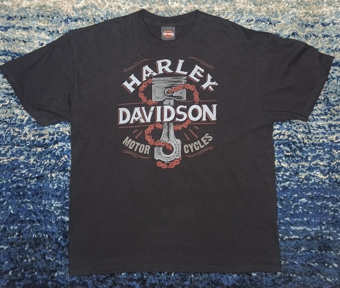 Harley Davidson Motorcycles Edinburgh Scotland Tshirt Mens XL