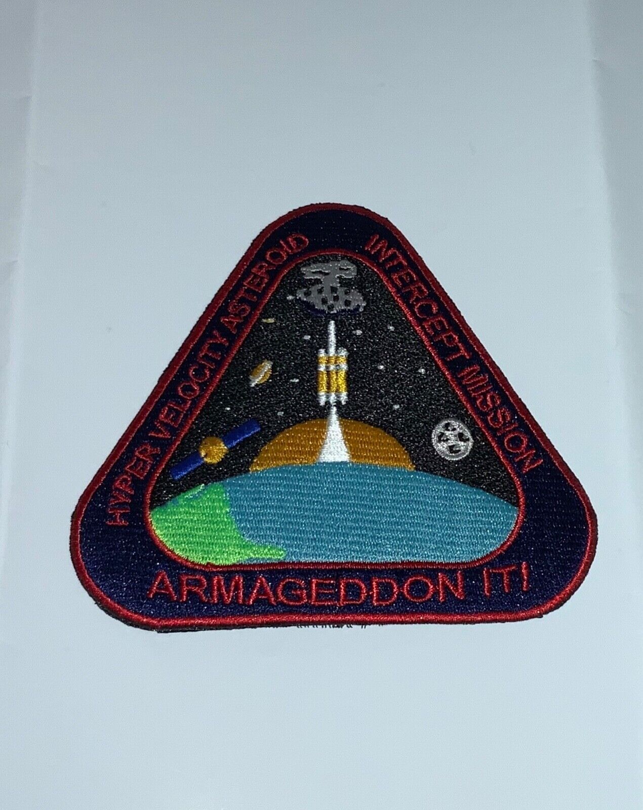 NASA asteroid defense mission patch, ESA, Roscosmos, space force, ICBM, Spacex 