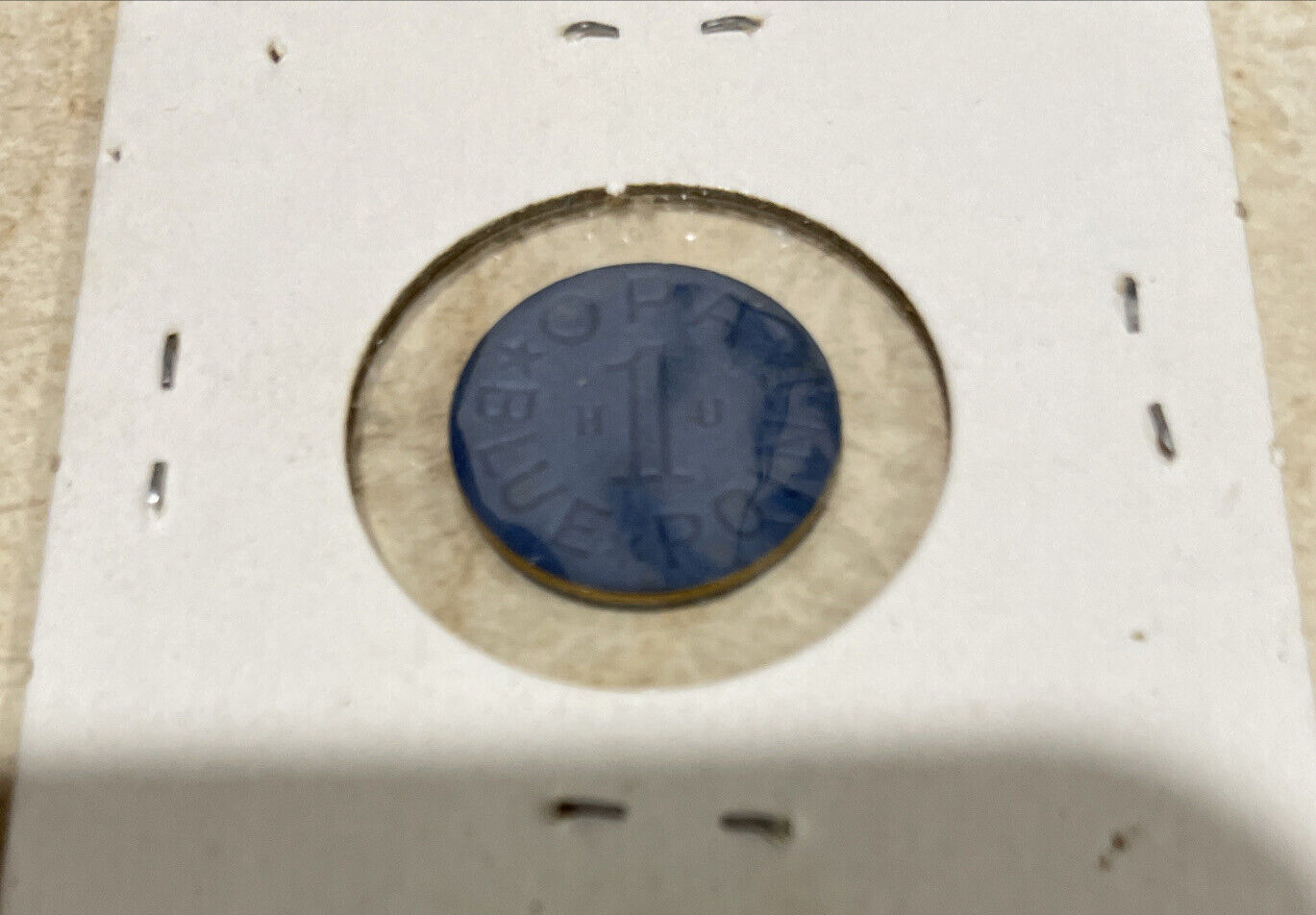 WW2 OPA Processed Food Tokens (C-V) 1 Blue Point  And (X-U) 1 Red Point