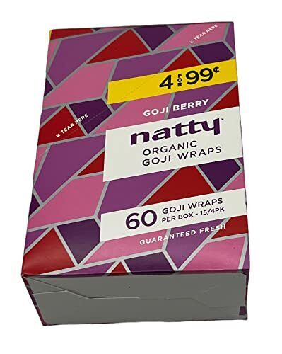 Natty Organic Goji Rolling Papers Pre-wrap (Full Box (15 packs))