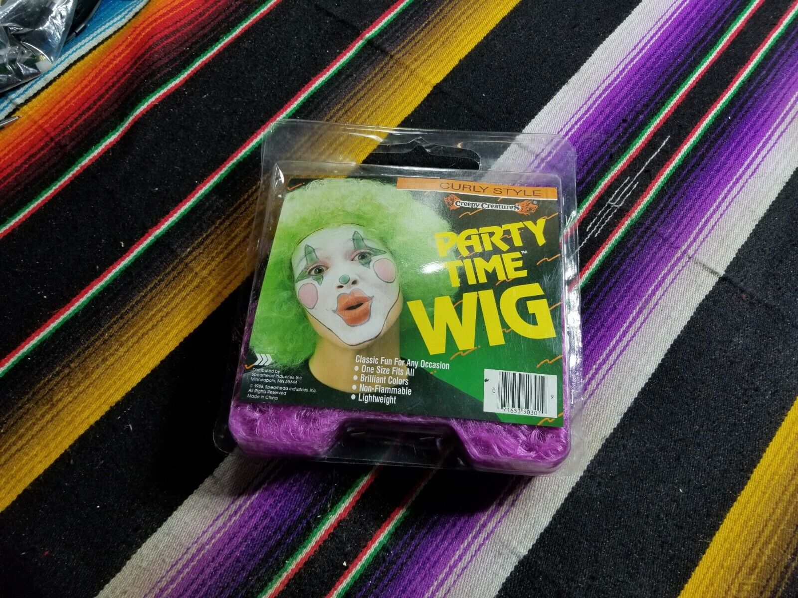 Vintage Halloween 1988 Creepy Creatures Straight Style Wig