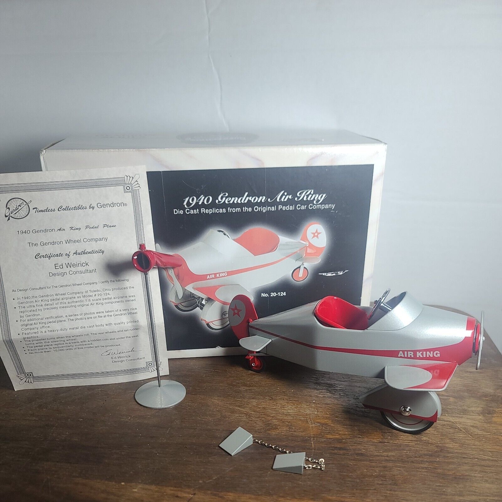  1940 Gendron Air King Die Cast Replica Airplane Pedal Bank # 465 Of 10000 Made