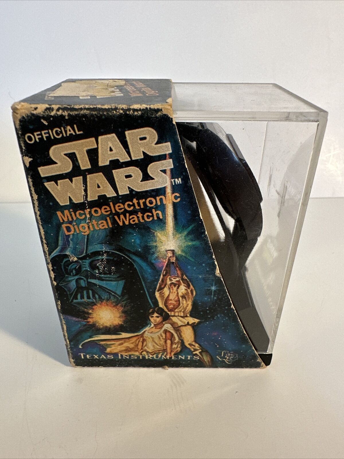 Star Wars Vintage 1977 Texas Instruments Microelectronic Digital Watch Packaging