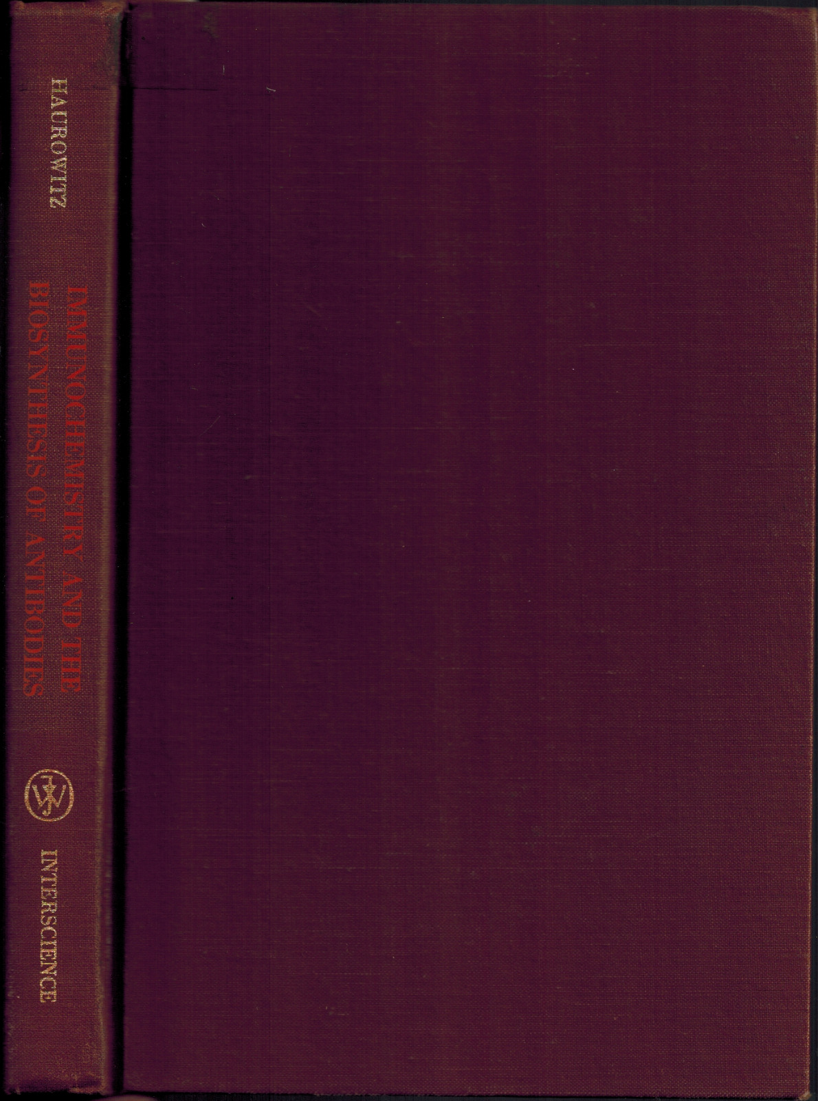 1968 Immunochemistry & Biosynthesis of Antibodies, Immunity Immunology Disease