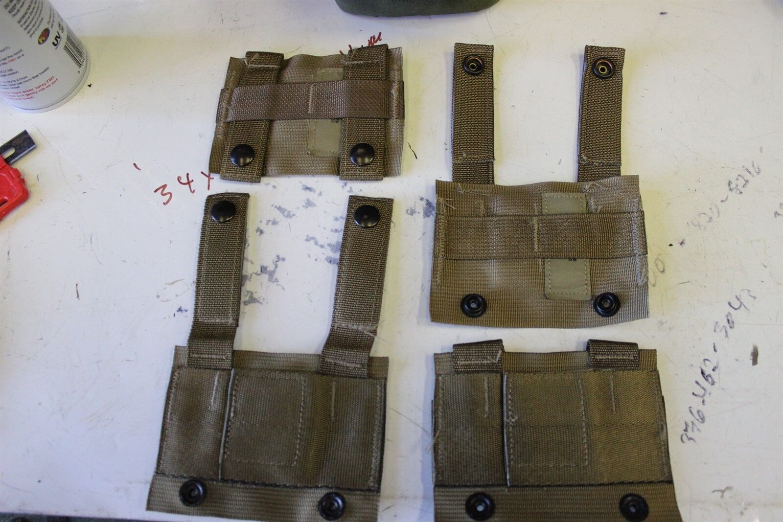 4 COYOTE BROWN ALICE CLIP TO MOLLE II ADAPTERS $11.89 Cost NOW $3.99 & SHIPPING 